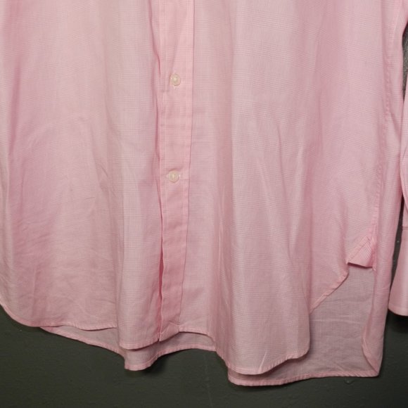 Polo Ralph Lauren Mens Pink Button Down Collared Long Sleeve Shirt Size 15 1/2 - Picture 2 of 9